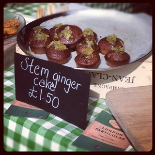 Stem ginger cakes by London Particular