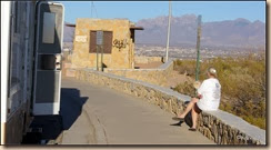 Rest stop overlooking Las Cruces