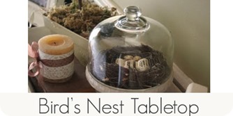 Birds nest tabletop