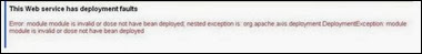 deployement error