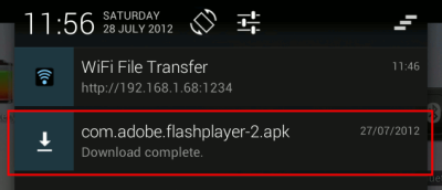 notificationDownloaded notificationDownloaded