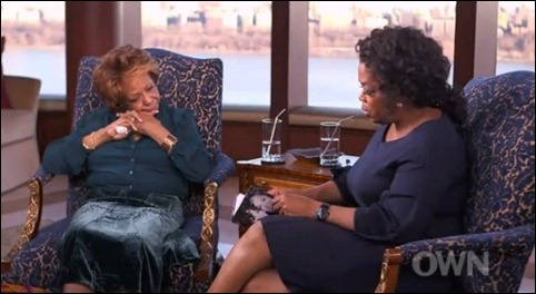 Cissy Houston and Oprah Winfrey