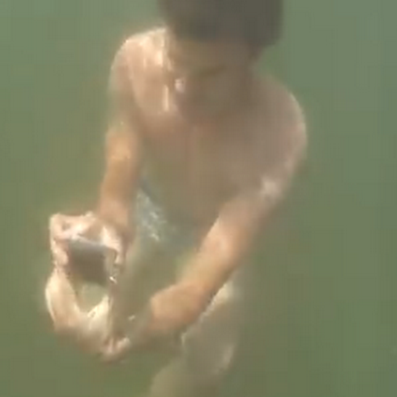 Selfies bajo el agua