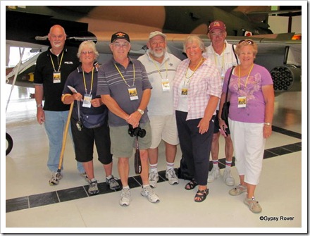 The gang next to an A4 Skyhawk at the Air Force museum Wigram.
