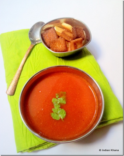 Indian style tomato soup recipe