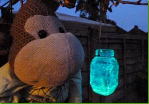 Spooky and magical glowstick lantern