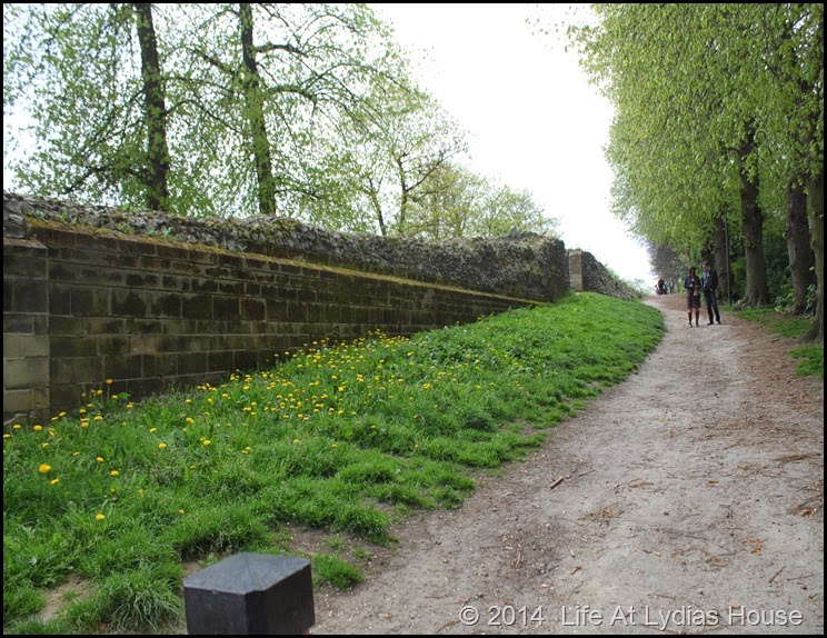 inside the city wall