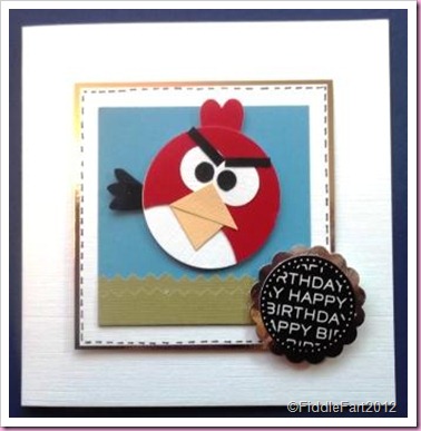 Angry Bird Birthday card 