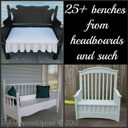 25+ benches from headboard
