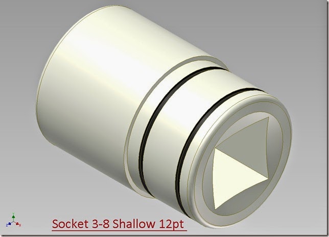 Socket 3-8 Shallow 12pt