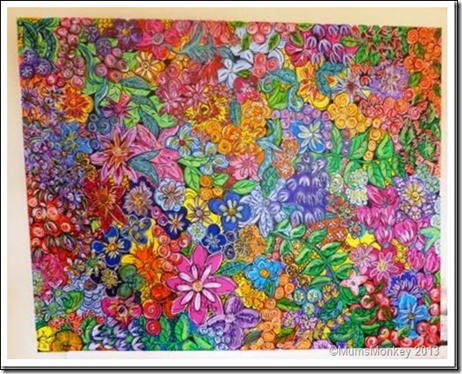 Large flowery paint picture