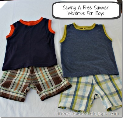 Sewing a Free Summer Wardrobe For Boys