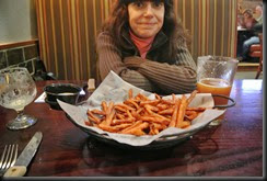 Cheryl and her Sweet Potato Fries!