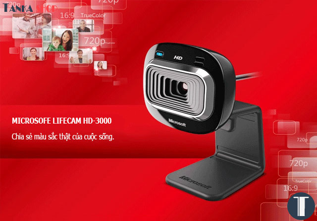 Camera cho laptop Microsoft Lifecam HD-3000 Webcam