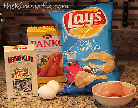 Ingredients chicken crust chip