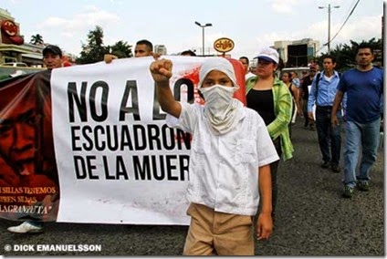 No a escuadrones de la muerte en Honduras - Dick Emanuelsson