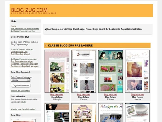 Blog-Zug