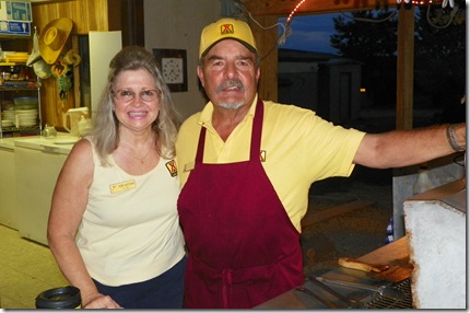 Debbie & Denny, owners/managers/chef