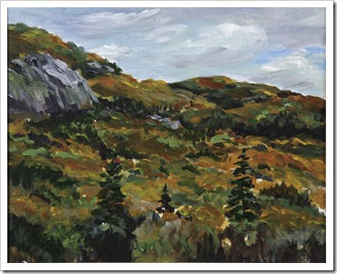 fall searchmont hills painting