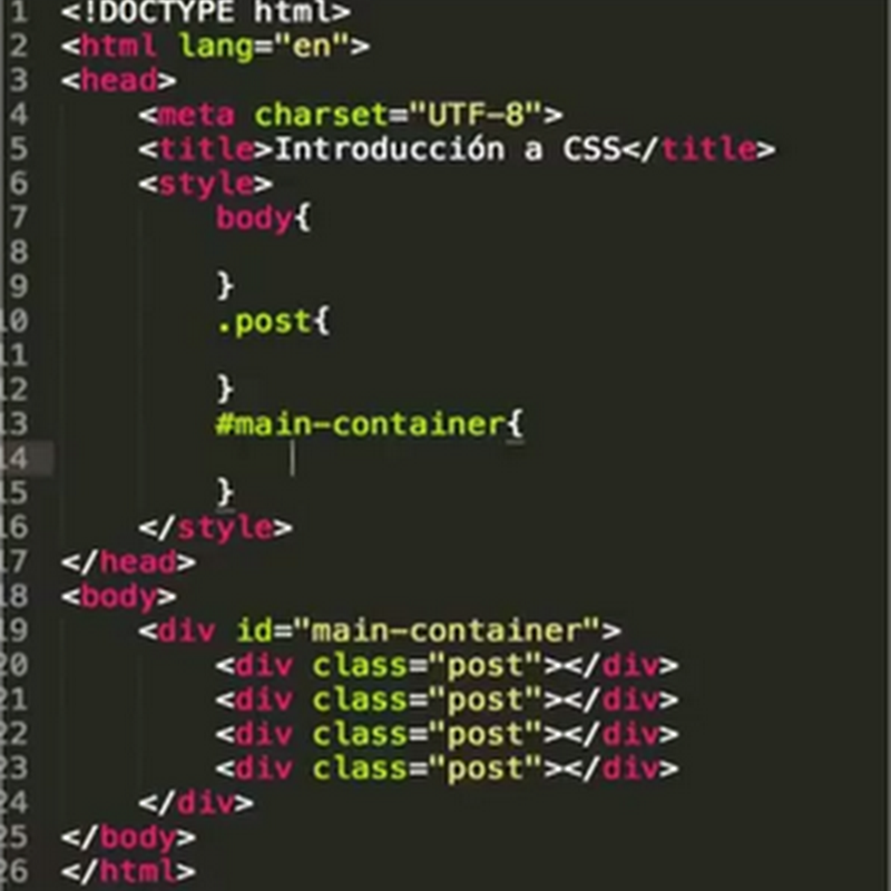 Conociendo los selectores básicos en CSS