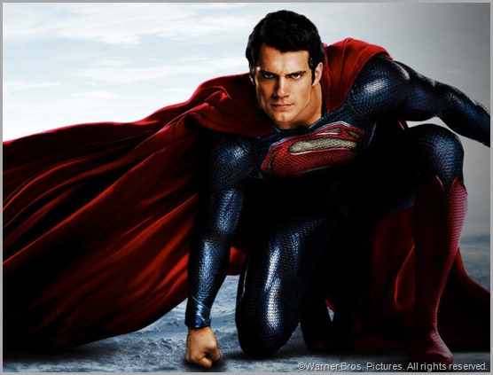 Henry Cavill as Superman in MAN OF STEEL. CLICK to visit the official movie site.