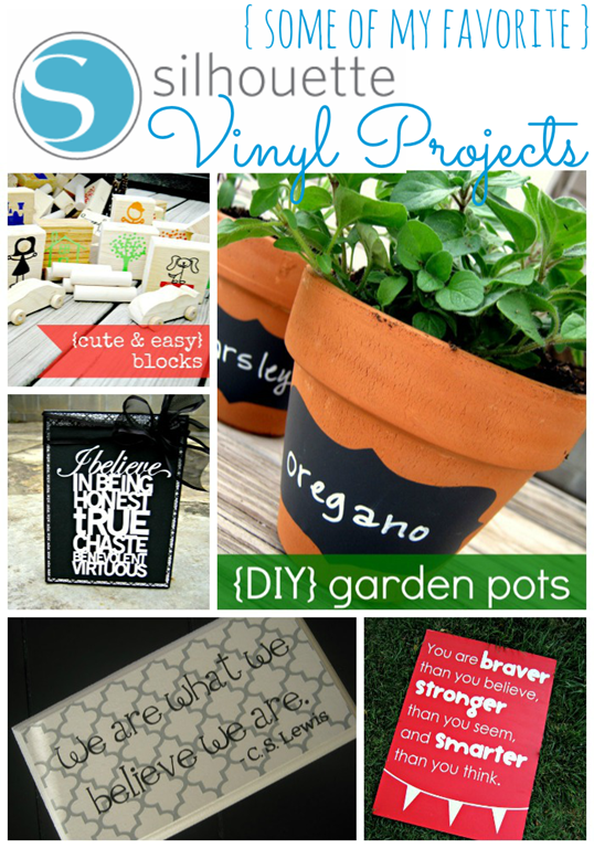 Some of my favorite #silhouette vinyl projects from #gingersnapcrafts