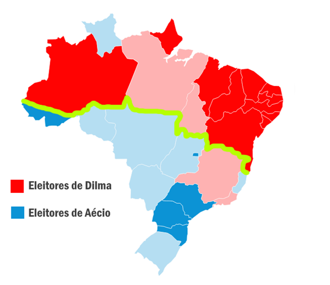 Mapa eleitoral do Brasil