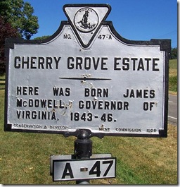 Cherry Grove Estate Marker A-47  Rockbridge Co., VA