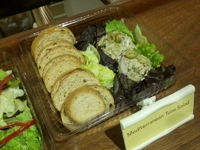 new food. sandwiches. cakes and salad in starbucks this march 6