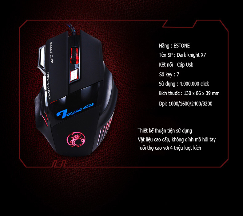 Chuột chơi game Estone X7