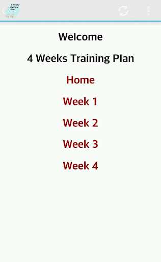 Exercise Plan-4 Weeks