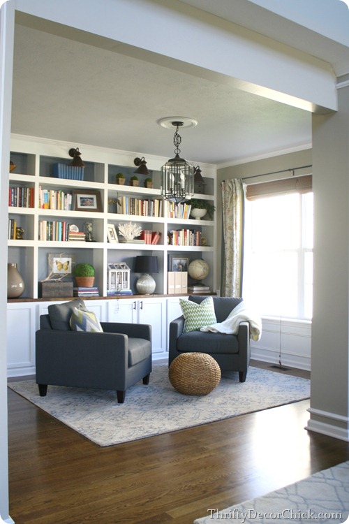 Dining room turned library, finally! from Thrifty Decor Chick