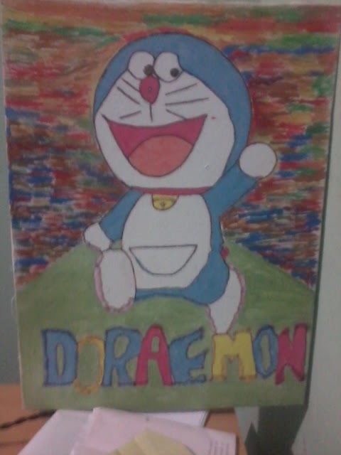Triya Malinda Lukisan Doraemon Melukis Karna Memang Suka Salah Satu