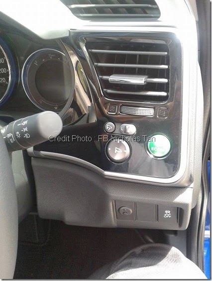 side panel with ECON button Honda city 2014