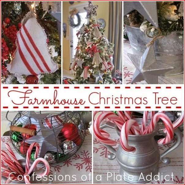 CONFESSIONS OF A PLATE ADDICT A Farmhouse Christmas Tree