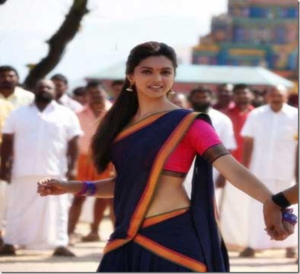 deepika-saree-stills-in-chennai-express