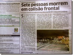 Tragédia em Santa Maria Sete pessoas morrem em colisão frontal - www.rsnoticias.net