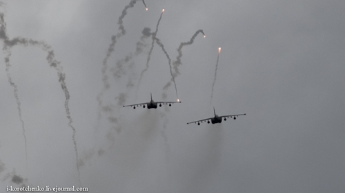 Фотографии военных учений на полигоне "Цугол"