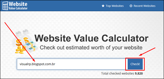Verifique o valor do seu blog - Visual Dicas