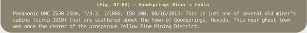 Image Title Bar 117 Fig 07-05 Goodsprings Miner's Cabin