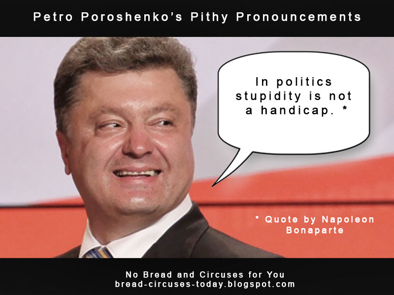 Cc poroshenko stupidity not a handicap