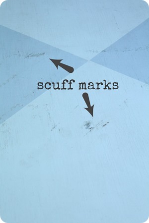 scuff marks on porch floor