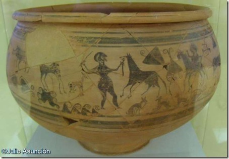Vaso ibérico del domador de caballos - Museo de Prehistoria de Valencia