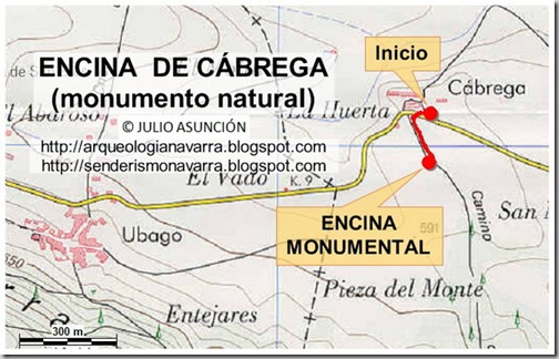 Mapa Encina de Cábrega