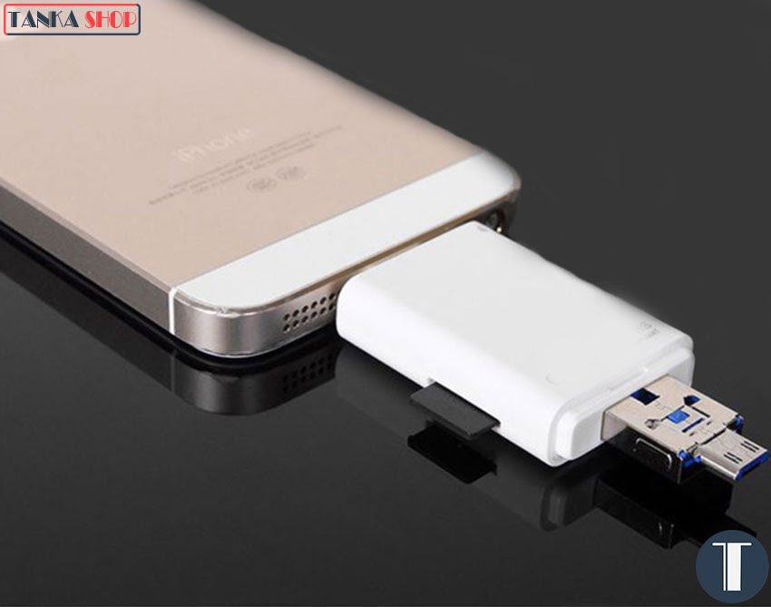 Đầu đọc thẻ nhớ cho iPhone Mở rộng bộ nhớ cho iPad