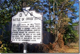 Battle of Cross Keys marker D-6 on U.S. Route 33