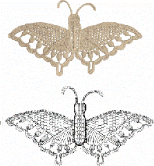 crochet butterfly 40
