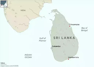 Vị trí cảng Hambantota của Sri Lanca. Vị trí cảng Hambantota của Sri Lanca.
