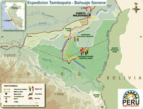 Bahuaja Sonene map