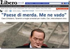 Berlusconi vuole andarsene dall'Italia
